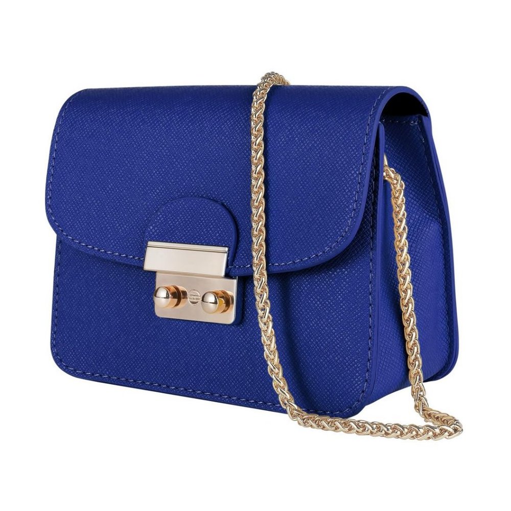 Small Evening Bags for Women Crossbody Bag Chain - Blue-mini Size Clutch